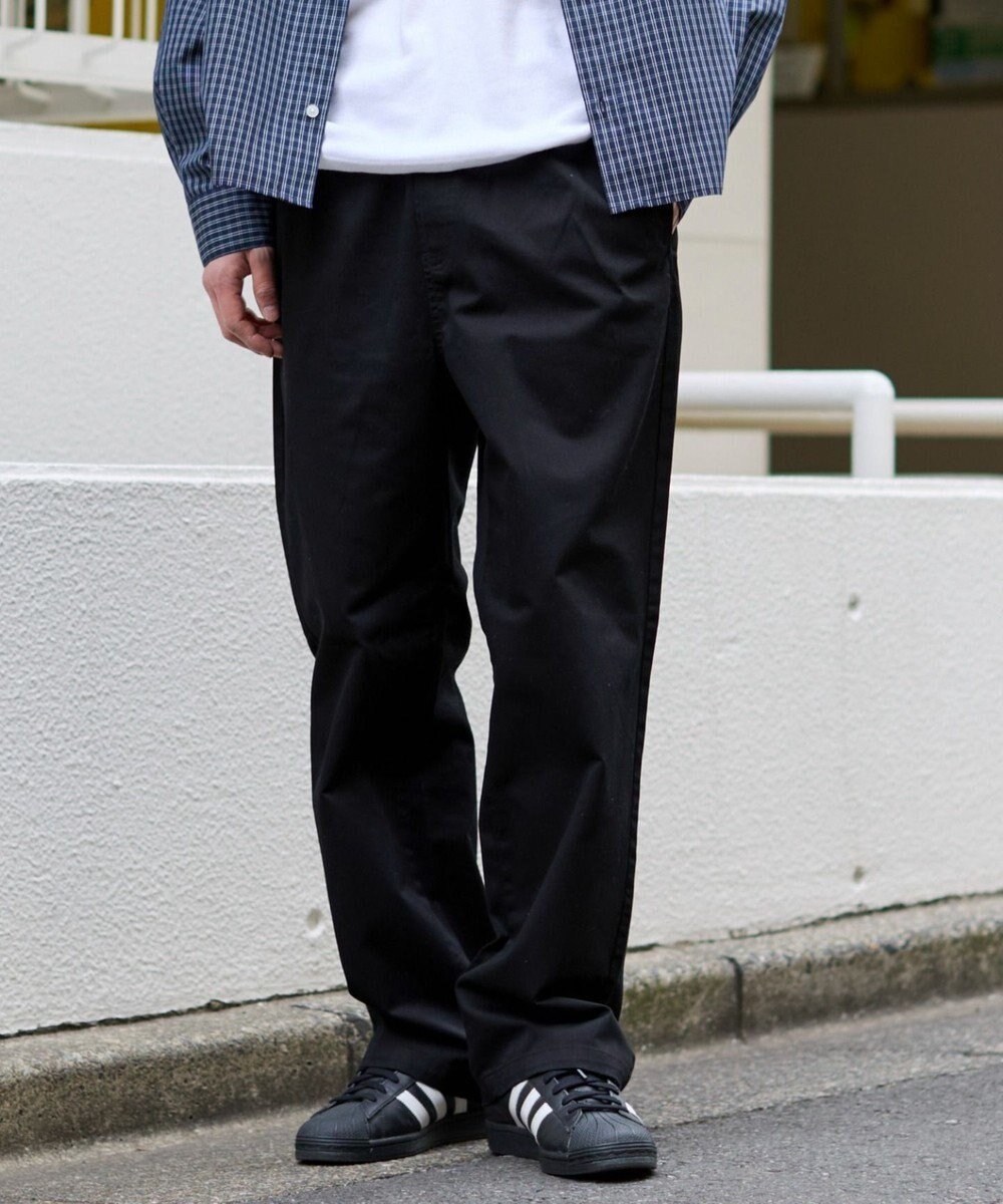 【ウィゴー/WEGO】の【ユニセックス着用ITEM/XSSMLサイズ展開/ウエストゴム】ユルフィットコットンイージーパンツ インテリア・キッズ・メンズ・レディースファッション・服の通販 founy(ファニー) 　ファッション　Fashion　レディースファッション　Fashion for Women　パンツ　Pants & Trousers　春　Spring　秋　Autumn　カーディガン　Cardigan, Knitwear　サンダル　Sandals, Summer Shoes　スウェット / スエット　Sweatshirt, Sweatwear　ストレート　Straight, Straight Cut　スニーカー　Sneakers, Trainers　スマホ　Smartphone, Mobile Device　デニム　Denim, Jeans Material　トレンド　Trend, Trending Now　ビッグ　Big, Oversized　フィット　Fit, Slim Fit　ループ　Loop, Loop Knit　冬　Winter / This Winter　S/S・春夏　SS, Spring/Summer, Warm Season　プチプライス・低価格　Affordable / Budget Price　おすすめ　Recommended / Our Picks　夏　Summer　ブラック|ID: prp329100004872010 ipo3291000000036326974