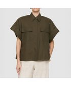 【ジョゼフ/JOSEPH】のポプリンコットン ショートスリーブシャツ 人気、トレンドファッション・服の通販 founy(ファニー) ファッション Fashion レディースファッション Fashion for Women トップス・カットソー Cut & Sew Tops シャツ・ブラウス・オフィスカジュアル Elegant Blouses & Button-Ups スリーブ Sleeve, Long Sleeve / Short Sleeve パッチ Patch, Appliqué フィット Fit, Slim Fit ポケット Pocket, Pocket Detail リラックス Relax, Relaxed Fit 夏 Summer 春 Spring S/S・春夏 SS, Spring/Summer, Warm Season thumbnail Palm Leaf|ID: prp329100004872020 ipo3291000000036327014