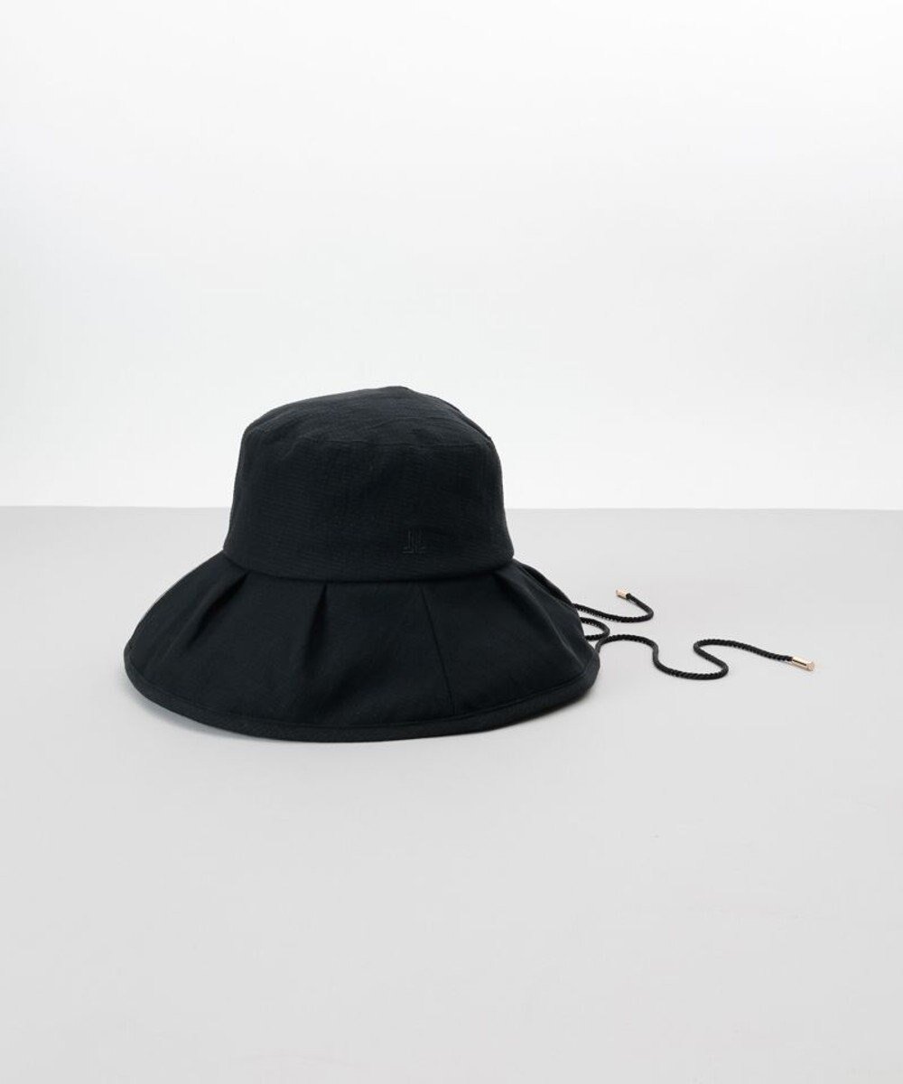 【アウロラ/AURORA】の【 LANVIN COLLECTION(ランバン コレクション) 】シルクギンガムカサブランカハット インテリア・キッズ・メンズ・レディースファッション・服の通販 founy(ファニー) ファッション Fashion レディースファッション Fashion for Women キャップ&ハット Hats & Caps コレクション Collection, Seasonal Line シルク Silk, 100% Silk チュール Tulip, Tulip Motif ドローコード Drawcord, Drawstring Cord フィット Fit, Slim Fit リネン Linen, Linen Fabric 帽子 Hat, Headwear ブラック|ID: prp329100004872034 ipo3291000000036327069