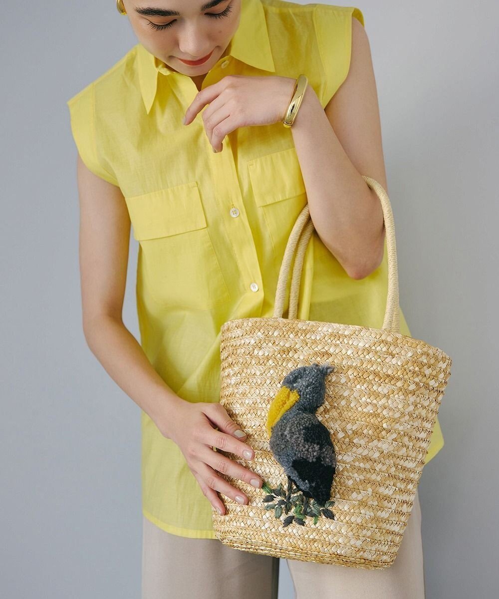 【トプカピ/TOPKAPI】の【TREASURE TOPKAPI】アニマル カゴバッグ インテリア・キッズ・メンズ・レディースファッション・服の通販 founy(ファニー) 　ファッション　Fashion　レディースファッション　Fashion for Women　バッグ　Bags　アクリル　Acrylic Material　アニマル　Animal Print　ビビッド　Vivid, Bright Tone　夏　Summer　巾着　Drawstring Bag, Kinchaku　イエロー|ID: prp329100004872039 ipo3291000000036327123