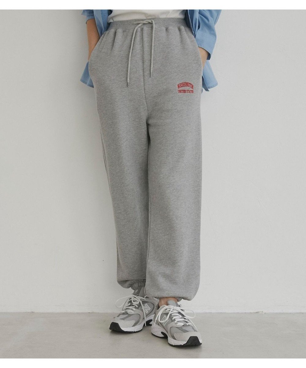 【ウィゴー/WEGO】の【ANGIE VINTAGE】ワンポイント刺繍 裏毛 スウェットパンツ インテリア・キッズ・メンズ・レディースファッション・服の通販 founy(ファニー) 　ファッション　Fashion　レディースファッション　Fashion for Women　パンツ　Pants & Trousers　アウトドア　Outdoor Clothing　シンプル　Simple, Minimal　スタイリッシュ　Stylish, Fashionable　セットアップ　Set-Up, Coordinated Outfit　トレンド　Trend, Trending Now　人気　Popular, Best Seller　バランス　Balance, Style Balance　ポケット　Pocket, Pocket Detail　リラックス　Relax, Relaxed Fit　ルーズ　Loose, Oversized　ワンポイント　One Point, Statement Accent　A/W・秋冬　Autumn/Winter　S/S・春夏　SS, Spring/Summer, Warm Season　おすすめ　Recommended / Our Picks　夏　Summer　杢グレー|ID: prp329100004872047 ipo3291000000036327189