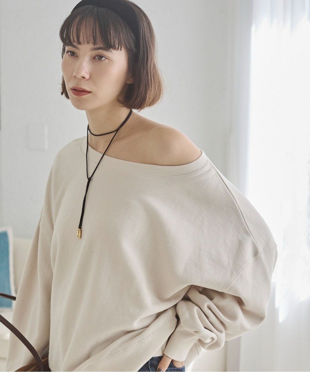 【ウィゴー/WEGO】の【ANGIE VINTAGE/SETUP対応アイテム】オフショルダー裏毛スウェット インテリア・キッズ・メンズ・レディースファッション・服の通販 founy(ファニー) 　ファッション　Fashion　レディースファッション　Fashion for Women　トップス・カットソー　Cut & Sew Tops　レディースパーカー・カジュアルフーディー　Casual Hoodies & Sweatshirts　スウェット・クルーネックトップス　Sweatshirts & Crewnecks / Relaxed Fit Sweat Tops　セットアップ　Matching Sets　レディーストップス・ブラウス　Tops & Blouses / Assorted Women's Tops　イエロー　Yellow　シンプル　Simple, Minimal　スウェット / スエット　Sweatshirt, Sweatwear　スリーブ　Sleeve, Long Sleeve / Short Sleeve　チェーン　Chain, Chain Strap　デコルテ　Décolleté, Neckline　デニム　Denim, Jeans Material　トレンド　Trend, Trending Now　ネックレス　Necklace, Pendant Necklace　ベーシック　Basic, Essential　ミックス　Mix, Mixed Style　ロング　Long, Long-Length　A/W・秋冬　Autumn/Winter　おすすめ　Recommended / Our Picks　ホワイトアイボリー|ID: prp329100004872049 ipo3291000000036327211