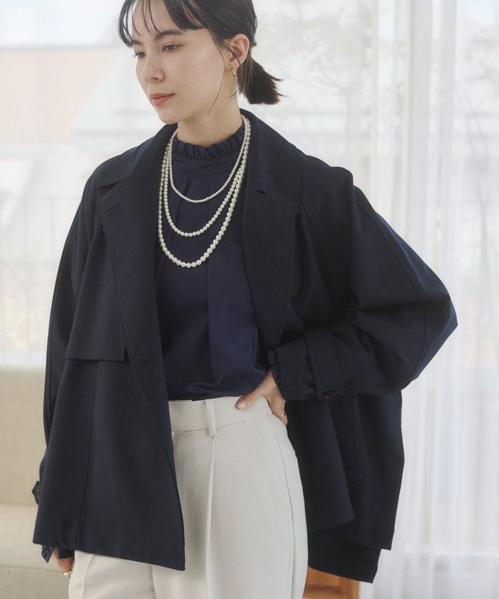 【ウィゴー/WEGO】の【ANGIE VINTAGE】ショート トレンチコート インテリア・キッズ・メンズ・レディースファッション・服の通販 founy(ファニー) https://founy.com/ ファッション Fashion レディースファッション Fashion for Women アウター Coat / Outerwear Collection コート・ロングコート・ピーコート Long Coats, Peacoats & More レディースジャケット・軽アウター Jackets トレンチコート / 春秋の定番アウター Trench Coats インナー Innerwear 春 Spring 秋 Autumn ショート Short, Short Length ジャケット Jacket, Outerwear スタンド Stand Collar, Upright Stand デニム Denim, Jeans Material フェミニン Feminine, Girly ベーシック Basic, Essential ポケット Pocket, Pocket Detail S/S・春夏 SS, Spring/Summer, Warm Season おすすめ Recommended / Our Picks 夏 Summer エレガント 上品 Elegant セレモニー Ceremony 入学式 Entrance Ceremony 卒業式 Graduation Ceremony ビジネス 仕事 通勤 Business / Work / Commuting |ID: prp329100004872056 ipo3291000000036327297