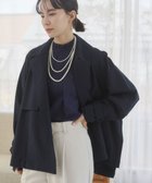 【ウィゴー/WEGO】の【ANGIE VINTAGE】ショート トレンチコート ネイビー|ID: prp329100004872056 ipo3291000000036327298