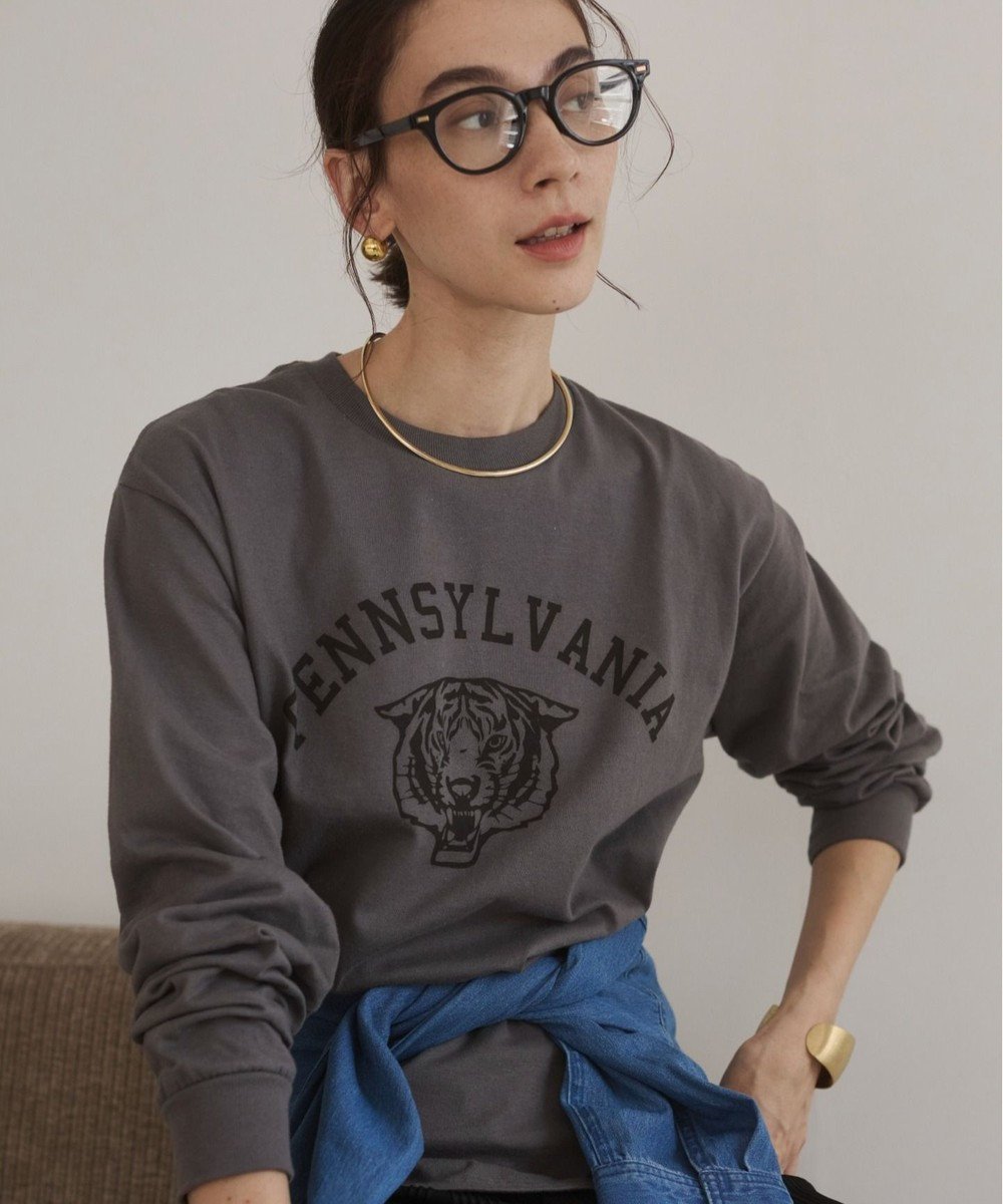 【ウィゴー/WEGO】の【ANGIE VINTAGE】GILDAN カレッジロゴ オーバーサイズ プリント ロンT インテリア・キッズ・メンズ・レディースファッション・服の通販 founy(ファニー) ファッション Fashion レディースファッション Fashion for Women トップス・カットソー Cut & Sew Tops シャツ・ブラウス・オフィスカジュアル Elegant Blouses & Button-Ups ロングTシャツ・Tシャツ Longline T-Shirts & Tees カットソー・ベーシックTシャツ Cut-and-Sewn Tops / Stretch Tees & Basics インナー Innerwear 春 Spring カットソー Cut and Sewn Top カーディガン Cardigan, Knitwear ショルダー Shoulder, Shoulder Strap シンプル Simple, Minimal トレンド Trend, Trending Now ドロップ Drop Shoulder, Dropped Style 長袖 Long Sleeve, Full Sleeve プリント Print, Printed Pattern モチーフ Motif, Design Theme S/S・春夏 SS, Spring/Summer, Warm Season 夏 Summer 柄20|ID: prp329100004872057 ipo3291000000036327317