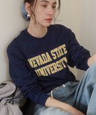 【ウィゴー/WEGO】の【ANGIE VINTAGE】GILDAN カレッジロゴ オーバーサイズ プリント ロンT 人気、トレンドファッション・服の通販 founy(ファニー) ファッション Fashion レディースファッション Fashion for Women トップス・カットソー Cut & Sew Tops シャツ・ブラウス・オフィスカジュアル Elegant Blouses & Button-Ups ロングTシャツ・Tシャツ Longline T-Shirts & Tees カットソー・ベーシックTシャツ Cut-and-Sewn Tops / Stretch Tees & Basics インナー Innerwear 春 Spring カットソー Cut and Sewn Top カーディガン Cardigan, Knitwear ショルダー Shoulder, Shoulder Strap シンプル Simple, Minimal トレンド Trend, Trending Now ドロップ Drop Shoulder, Dropped Style 長袖 Long Sleeve, Full Sleeve プリント Print, Printed Pattern モチーフ Motif, Design Theme S/S・春夏 SS, Spring/Summer, Warm Season 夏 Summer thumbnail 柄26|ID: prp329100004872057 ipo3291000000036327319
