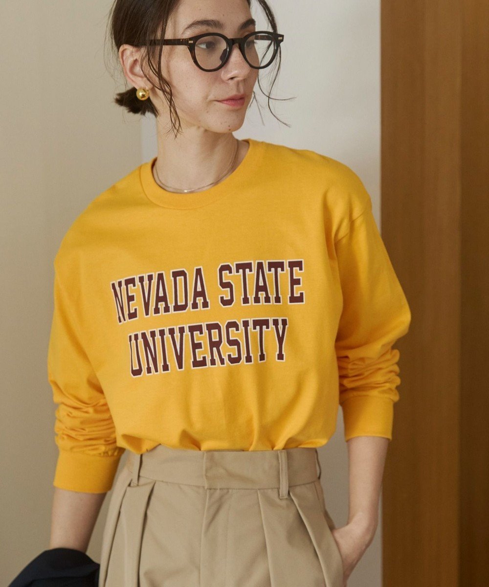 【ウィゴー/WEGO】の【ANGIE VINTAGE】GILDAN カレッジロゴ オーバーサイズ プリント ロンT インテリア・キッズ・メンズ・レディースファッション・服の通販 founy(ファニー) ファッション Fashion レディースファッション Fashion for Women トップス・カットソー Cut & Sew Tops シャツ・ブラウス・オフィスカジュアル Elegant Blouses & Button-Ups ロングTシャツ・Tシャツ Longline T-Shirts & Tees カットソー・ベーシックTシャツ Cut-and-Sewn Tops / Stretch Tees & Basics インナー Innerwear 春 Spring カットソー Cut and Sewn Top カーディガン Cardigan, Knitwear ショルダー Shoulder, Shoulder Strap シンプル Simple, Minimal トレンド Trend, Trending Now ドロップ Drop Shoulder, Dropped Style 長袖 Long Sleeve, Full Sleeve プリント Print, Printed Pattern モチーフ Motif, Design Theme S/S・春夏 SS, Spring/Summer, Warm Season 夏 Summer 柄27|ID: prp329100004872057 ipo3291000000036327320