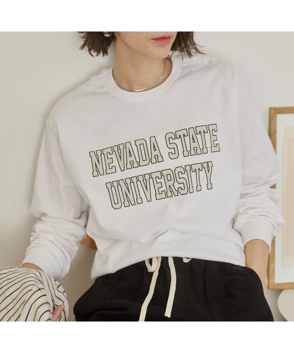 【ウィゴー/WEGO】の【ANGIE VINTAGE】GILDAN カレッジロゴ オーバーサイズ プリント ロンT インテリア・キッズ・メンズ・レディースファッション・服の通販 founy(ファニー) ファッション Fashion レディースファッション Fashion for Women トップス・カットソー Cut & Sew Tops シャツ・ブラウス・オフィスカジュアル Elegant Blouses & Button-Ups ロングTシャツ・Tシャツ Longline T-Shirts & Tees カットソー・ベーシックTシャツ Cut-and-Sewn Tops / Stretch Tees & Basics インナー Innerwear 春 Spring カットソー Cut and Sewn Top カーディガン Cardigan, Knitwear ショルダー Shoulder, Shoulder Strap シンプル Simple, Minimal トレンド Trend, Trending Now ドロップ Drop Shoulder, Dropped Style 長袖 Long Sleeve, Full Sleeve プリント Print, Printed Pattern モチーフ Motif, Design Theme S/S・春夏 SS, Spring/Summer, Warm Season 夏 Summer 柄28|ID: prp329100004872057 ipo3291000000036327321