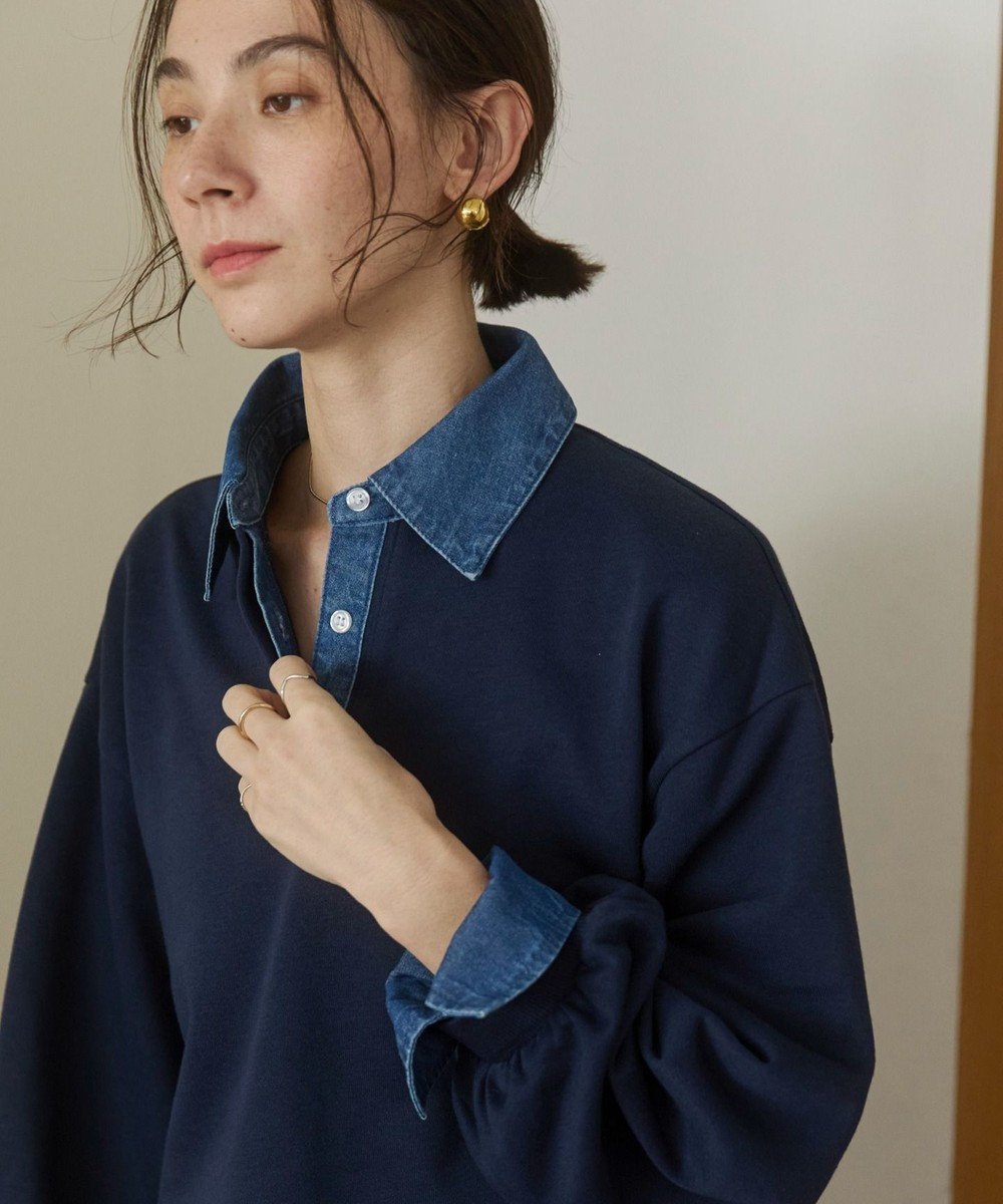 【ウィゴー/WEGO】の【ANGIE VINTAGE】デニム襟スウェット 人気、トレンドファッション・服の通販 founy(ファニー) ファッション Fashion レディースファッション Fashion for Women トップス・カットソー Cut & Sew Tops レディースパーカー・カジュアルフーディー Casual Hoodies & Sweatshirts スウェット・クルーネックトップス Sweatshirts & Crewnecks / Relaxed Fit Sweat Tops アクセサリー Fashion Accessories 春 Spring カフス Cuff Design クラシック Classic, Timeless Style シンプル Simple, Minimal スウェット / スエット Sweatshirt, Sweatwear デニム Denim, Jeans Material トレンド Trend, Trending Now ドッキング Docking, Mixed Material フェミニン Feminine, Girly ベーシック Basic, Essential ポケット Pocket, Pocket Detail ポロシャツ Polo Shirt, Collared Tee ミックス Mix, Mixed Style S/S・春夏 SS, Spring/Summer, Warm Season おすすめ Recommended / Our Picks 夏 Summer other-1|ID: prp329100004872058 ipo3291000000036327341