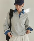 【ウィゴー/WEGO】の【ANGIE VINTAGE】デニム襟スウェット 人気、トレンドファッション・服の通販 founy(ファニー) ファッション Fashion レディースファッション Fashion for Women トップス・カットソー Cut & Sew Tops レディースパーカー・カジュアルフーディー Casual Hoodies & Sweatshirts スウェット・クルーネックトップス Sweatshirts & Crewnecks / Relaxed Fit Sweat Tops アクセサリー Fashion Accessories 春 Spring カフス Cuff Design クラシック Classic, Timeless Style シンプル Simple, Minimal スウェット / スエット Sweatshirt, Sweatwear デニム Denim, Jeans Material トレンド Trend, Trending Now ドッキング Docking, Mixed Material フェミニン Feminine, Girly ベーシック Basic, Essential ポケット Pocket, Pocket Detail ポロシャツ Polo Shirt, Collared Tee ミックス Mix, Mixed Style S/S・春夏 SS, Spring/Summer, Warm Season おすすめ Recommended / Our Picks 夏 Summer thumbnail ライトグレー|ID: prp329100004872058 ipo3291000000036327346