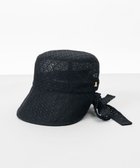 【アウロラ/AURORA】の【 LANVIN en Bleu (ランバン オン ブルー)】レースボンネット風クロッシェハット ブラック|ID: prp329100004872299 ipo3291000000036337782