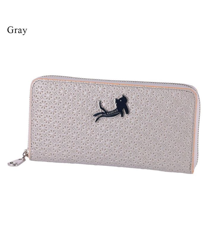 【ツモリチサト キャリー/tsumori chisato CARRY】のキラネコフラワー ラウンドファスナー長財布 インテリア・キッズ・メンズ・レディースファッション・服の通販 founy(ファニー) https://founy.com/ ファッション Fashion レディースファッション Fashion for Women ミニ財布・二つ折り財布 Wallets & Card Cases ネコ Cat, Feline Motif フラワー Flower, Floral ラウンド Round, Round Neck 春 Spring 財布 Wallet, Purse |ID: prp329100004872346 ipo3291000000036337932