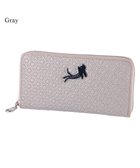 【ツモリチサト キャリー/tsumori chisato CARRY】のキラネコフラワー ラウンドファスナー長財布 グレー|ID: prp329100004872346 ipo3291000000036337933