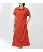 【ジェイ プレス/J.PRESS】の【WEB限定カラーあり・洗える】コンパクトコットンスムース ポロワンピース オレンジ系|ID: prp329100004872361 ipo3291000000036338018