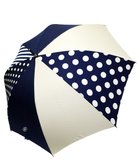 【プラスリング/+RING】のレディース向け プラスリング 長傘60cm NVY/WHTT1269 紺|ID: prp329100004872376 ipo3291000000036338120