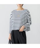 【23区/NIJYUSANKU】の【洗える】Armor-lux スムース クロップド ボーダー カットソー オフ×ダークネイビー|ID: prp329100004874368 ipo3291000000036357245