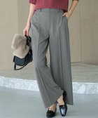 【エニィ スィス/any SiS】のビューティサーモ2WAYストレッチ ワイドパンツ グレーシャンブレー|ID: prp329100004874380 ipo3291000000036357335