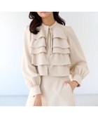 【組曲/KUMIKYOKU】の【KUMIKYOKU NAVY】コンフォータブルドレープ フリルブラウス 人気、トレンドファッション・服の通販 founy(ファニー) ファッション Fashion レディースファッション Fashion for Women トップス・カットソー Cut & Sew Tops シャツ・ブラウス・オフィスカジュアル Elegant Blouses & Button-Ups オケージョン Occasion Wear コレクション Collection, Seasonal Line ジャケット Jacket, Outerwear セットアップ Set-Up, Coordinated Outfit ドレス Dress, One-Piece 人気 Popular, Best Seller フォルム Silhouette, Form フォーマル Formal, Dressy フリル Frill, Ruffle フレア Flare, Flared A/W・秋冬 Autumn/Winter 2022年 2022 S/S・春夏 SS, Spring/Summer, Warm Season 2022-2023秋冬・A/W Autumn/Winter 2022–23 AW22–23 夏 Summer エレガント 上品 Elegant セレモニー Ceremony 入学式 Entrance Ceremony 卒業式 Graduation Ceremony 結婚式 Wedding thumbnail サンドベージュ系|ID: prp329100004877007 ipo3291000000036378502