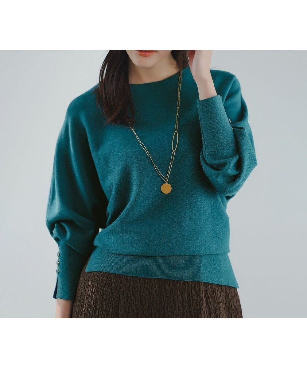 【エニィ スィス/any SiS】のCICA加工 ビューティドルマン ニット インテリア・キッズ・メンズ・レディースファッション・服の通販 founy(ファニー) 　ファッション　Fashion　レディースファッション　Fashion for Women　トップス・カットソー　Cut & Sew Tops　ニット　Knit Tops & Sweaters　軽量　Lightweight, Ultra Light　シルバー　Silver, Metallic Silver　ジャケット　Jacket, Outerwear　ストレッチ　Stretch, Stretchy Fabric　スリット　Slit, Slit Detail　セーター　Sweater, Knitwear　タイトスカート　Pencil Skirt, Tight Skirt　デニム　Denim, Jeans Material　フレア　Flare, Flared　ボトルネック　Bottle Neck, Mock Neck　リラックス　Relax, Relaxed Fit　ワイド　Wide, Wide Fit　A/W・秋冬　Autumn/Winter　おすすめ　Recommended / Our Picks　エレガント 上品　Elegant　新作・新入荷　New Arrivals / New In　グリーン|ID: prp329100004877008 ipo3291000000036378508