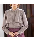 【エニィ スィス/any SiS】のラッフルレイヤード ブラウス 人気、トレンドファッション・服の通販 founy(ファニー) ファッション Fashion レディースファッション Fashion for Women トップス・カットソー Cut & Sew Tops シャツ・ブラウス・オフィスカジュアル Elegant Blouses & Button-Ups おすすめ Recommended / Our Picks ジャケット Jacket, Outerwear ストライプ Stripe, Striped Pattern パール Pearl, Pearl Accent フェミニン Feminine, Girly エレガント 上品 Elegant 新作・新入荷 New Arrivals / New In 秋 Autumn A/W・秋冬 Autumn/Winter thumbnail ボルドー系|ID: prp329100004877078 ipo3291000000036379683