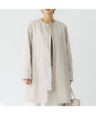 【23区/NIJYUSANKU】の【撥水加工】ライトツイル ノーカラーコート 人気、トレンドファッション・服の通販 founy(ファニー) ファッション Fashion レディースファッション Fashion for Women アウター Coat / Outerwear Collection コート・ロングコート・ピーコート Long Coats, Peacoats & More レディースジャケット・軽アウター Jackets インナー Innerwear 春 Spring ジャケット Jacket, Outerwear スカーフ Scarf, Neckwear ストール Stole, Wrap ツイル Twist, Twisted Detail ドット Polka Dot, Dot Pattern S/S・春夏 SS, Spring/Summer, Warm Season 夏 Summer 2025年 2025 2025春夏・S/S Spring/Summer 2025 SS25 thumbnail ベージュ系|ID: prp329100004877131 ipo3291000000036380149