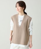【エニー/ANY】のVネックニットベスト 人気、トレンドファッション・服の通販 founy(ファニー) ファッション Fashion レディースファッション Fashion for Women アウター Coat / Outerwear Collection トップス・カットソー Cut & Sew Tops ニット Knit Tops & Sweaters ベスト&ジレ / 重ね着スタイル Vests & Gilets Vネックトップス V-Neck Tops / V-Cut Neckline Shirts インナー Innerwear 春 Spring スリット Slit, Slit Detail ベスト Vest, Waistcoat S/S・春夏 SS, Spring/Summer, Warm Season 夏 Summer thumbnail ベージュ|ID: prp329100004877135 ipo3291000000036380420