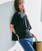 【23区/NIJYUSANKU】の【汗じみ防止/洗える】ランダムフリルジャージー ドッキング カットソー 人気、トレンドファッション・服の通販 founy(ファニー) ファッション Fashion レディースファッション Fashion for Women トップス・カットソー Cut & Sew Tops シャツ・ブラウス・オフィスカジュアル Elegant Blouses & Button-Ups ロングTシャツ・Tシャツ Longline T-Shirts & Tees カットソー・ベーシックTシャツ Cut-and-Sewn Tops / Stretch Tees & Basics エレガント 上品 Elegant 春 Spring 洗える Machine Washable カットソー Cut and Sewn Top 吸水 Absorbent, Quick-Dry シンプル Simple, Minimal タイプライター Typewriter Fabric, Crisp Cotton タフタ Taffeta, Structured Fabric ドッキング Docking, Mixed Material フリル Frill, Ruffle フレア Flare, Flared ペプラム Peplum, Flared Hem S/S・春夏 SS, Spring/Summer, Warm Season おすすめ Recommended / Our Picks 夏 Summer ビジネス 仕事 通勤 Business / Work / Commuting 2025年 2025 2025春夏・S/S Spring/Summer 2025 SS25 thumbnail ブラック系|ID: prp329100004877136 ipo3291000000036380422