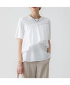 【23区/NIJYUSANKU】の【汗じみ防止/洗える】ランダムフリルジャージー ドッキング カットソー 人気、トレンドファッション・服の通販 founy(ファニー) ファッション Fashion レディースファッション Fashion for Women トップス・カットソー Cut & Sew Tops シャツ・ブラウス・オフィスカジュアル Elegant Blouses & Button-Ups ロングTシャツ・Tシャツ Longline T-Shirts & Tees カットソー・ベーシックTシャツ Cut-and-Sewn Tops / Stretch Tees & Basics エレガント 上品 Elegant 春 Spring 洗える Machine Washable カットソー Cut and Sewn Top 吸水 Absorbent, Quick-Dry シンプル Simple, Minimal タイプライター Typewriter Fabric, Crisp Cotton タフタ Taffeta, Structured Fabric ドッキング Docking, Mixed Material フリル Frill, Ruffle フレア Flare, Flared ペプラム Peplum, Flared Hem S/S・春夏 SS, Spring/Summer, Warm Season おすすめ Recommended / Our Picks 夏 Summer ビジネス 仕事 通勤 Business / Work / Commuting 2025年 2025 2025春夏・S/S Spring/Summer 2025 SS25 thumbnail ホワイト系|ID: prp329100004877136 ipo3291000000036380424