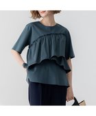 【23区/NIJYUSANKU】の【汗じみ防止/洗える】ランダムフリルジャージー ドッキング カットソー 人気、トレンドファッション・服の通販 founy(ファニー) ファッション Fashion レディースファッション Fashion for Women トップス・カットソー Cut & Sew Tops シャツ・ブラウス・オフィスカジュアル Elegant Blouses & Button-Ups ロングTシャツ・Tシャツ Longline T-Shirts & Tees カットソー・ベーシックTシャツ Cut-and-Sewn Tops / Stretch Tees & Basics エレガント 上品 Elegant 春 Spring 洗える Machine Washable カットソー Cut and Sewn Top 吸水 Absorbent, Quick-Dry シンプル Simple, Minimal タイプライター Typewriter Fabric, Crisp Cotton タフタ Taffeta, Structured Fabric ドッキング Docking, Mixed Material フリル Frill, Ruffle フレア Flare, Flared ペプラム Peplum, Flared Hem S/S・春夏 SS, Spring/Summer, Warm Season おすすめ Recommended / Our Picks 夏 Summer ビジネス 仕事 通勤 Business / Work / Commuting 2025年 2025 2025春夏・S/S Spring/Summer 2025 SS25 thumbnail ダークグリーン系|ID: prp329100004877136 ipo3291000000036380425