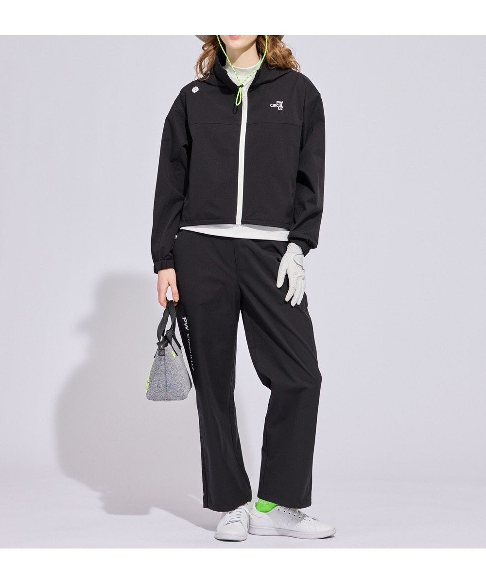 【ピーダブリュサーキュラス/PW CIRCULUS】の【花粉がつきにくい】【WOMEN】セミワイドパンツ ゴルフウェア レディース インテリア・キッズ・メンズ・レディースファッション・服の通販 founy(ファニー) 　ファッション　Fashion　レディースファッション　Fashion for Women　パンツ　Pants & Trousers　春　Spring　ジャケット　Jacket, Outerwear　ストレッチ　Stretch, Stretchy Fabric　ストレート　Straight, Straight Cut　スピンドル　Spindle, Drawcord　スプリング　Spring, Spring Collection　セットアップ　Set-Up, Coordinated Outfit　人気　Popular, Best Seller　フィット　Fit, Slim Fit　ポケット　Pocket, Pocket Detail　メッシュ　Mesh, Net Fabric　S/S・春夏　SS, Spring/Summer, Warm Season　おすすめ　Recommended / Our Picks　夏　Summer　ゴルフ　Golf　ブラック系|ID: prp329100004877140 ipo3291000000036380462