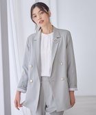 【エニー/ANY】のイージーケアライトストレッチダブルテーラードジャケット 人気、トレンドファッション・服の通販 founy(ファニー) ファッション Fashion レディースファッション Fashion for Women アウター Coat / Outerwear Collection レディースジャケット・軽アウター Jackets テーラードジャケット / 通勤・きれいめスタイル Tailored Jackets & Blazers 春 Spring ジャケット Jacket, Outerwear ジーンズ Jeans, Denim Pants ストライプ Stripe, Striped Pattern ストレッチ Stretch, Stretchy Fabric スラックス Slacks, Dress Pants ダブル Double, Double-Breasted ツイード Twill, Twill Weave デニム Denim, Jeans Material バランス Balance, Style Balance S/S・春夏 SS, Spring/Summer, Warm Season おすすめ Recommended / Our Picks 夏 Summer エレガント 上品 Elegant thumbnail ライトグレー|ID: prp329100004877142 ipo3291000000036380477