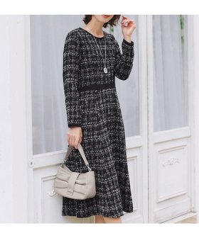 【ティアクラッセ/Tiaclasse】の【安田美沙子さん着用・新色追加】配色ツイードワンピース 人気、トレンドファッション・服の通販 founy(ファニー) ファッション Fashion レディースファッション Fashion for Women ワンピース Dresses アクセサリー Fashion Accessories ウォッシャブル Machine Washable オケージョン Occasion Wear 春 Spring 洗える Machine Washable 秋 Autumn カーディガン Cardigan, Knitwear シューズ Shoes, Footwear チュニック Tunic, Long Top ツイード Twill, Twill Weave 長袖 Long Sleeve, Full Sleeve フィット Fit, Slim Fit フレア Flare, Flared ポケット Pocket, Pocket Detail 無地 Plain, Solid Color リップ Lip, Lip Motif 冬 Winter / This Winter A/W・秋冬 Autumn/Winter 再入荷 Restock / Back in Stock エレガント 上品 Elegant セレモニー Ceremony 新作・新入荷 New Arrivals / New In |ID:prp329100004877144