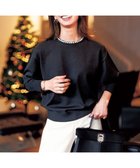 【アンフィーロ 自由区/UNFILO】のネックビジュー ニット 人気、トレンドファッション・服の通販 founy(ファニー) ファッション Fashion レディースファッション Fashion for Women トップス・カットソー Cut & Sew Tops ニット Knit Tops & Sweaters アクセサリー Fashion Accessories インナー Innerwear ウォッシャブル Machine Washable ジャケット Jacket, Outerwear ストレッチ Stretch, Stretchy Fabric ストーン Stone, Gem-Like セーター Sweater, Knitwear トリミング Trimming, Decorative Edge フィット Fit, Slim Fit A/W・秋冬 Autumn/Winter thumbnail ブラック|ID: prp329100004877146 ipo3291000000036380547