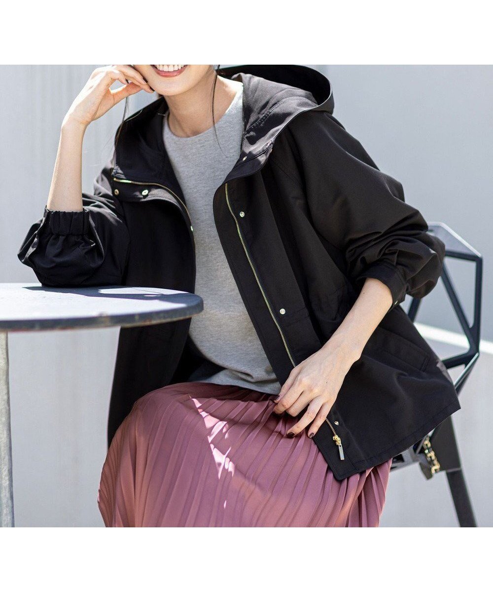 【エニィ スィス/any SiS】のフーディショート ブルゾン インテリア・キッズ・メンズ・レディースファッション・服の通販 founy(ファニー) 　ファッション　Fashion　レディースファッション　Fashion for Women　アウター　Coat / Outerwear Collection　レディースジャケット・軽アウター　Jackets　ブルゾンジャケット・スポーティアウター　Blouson Jackets　インナー　Innerwear　カフス　Cuff Design　ジャケット　Jacket, Outerwear　スリーブ　Sleeve, Long Sleeve / Short Sleeve　ドット　Polka Dot, Dot Pattern　定番　Standard, Basic Item　人気　Popular, Best Seller　ブルゾン　Blouson, Bomber Jacket　ポケット　Pocket, Pocket Detail　A/W・秋冬　Autumn/Winter　おすすめ　Recommended / Our Picks　エレガント 上品　Elegant　新作・新入荷　New Arrivals / New In　ビジネス 仕事 通勤　Business / Work / Commuting　ブラック|ID: prp329100004877152 ipo3291000000036380588