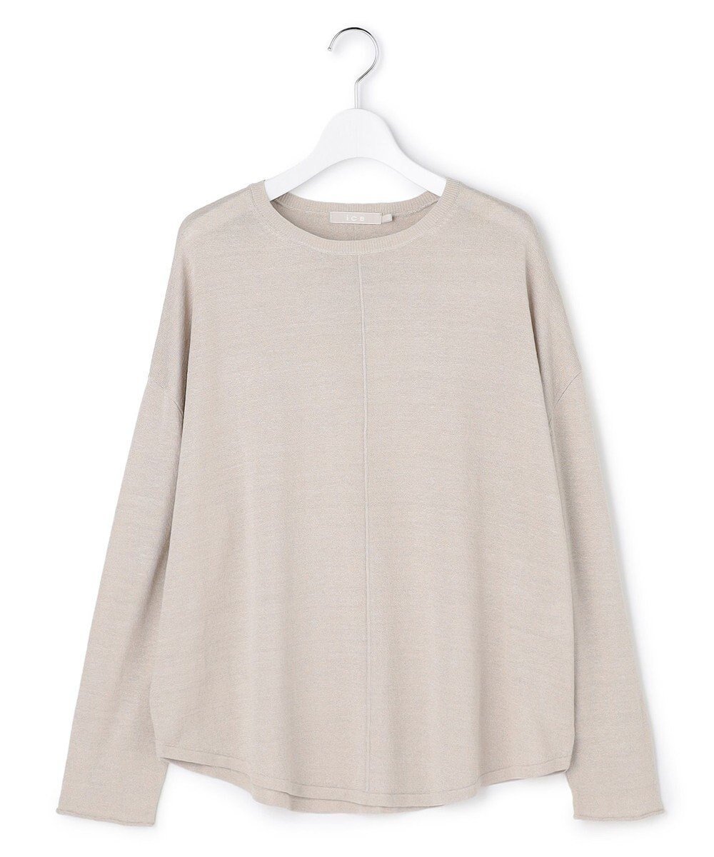 【アイシービー/iCB】のリネンレーヨンハイゲージ プルオーバーニット インテリア・キッズ・メンズ・レディースファッション・服の通販 founy(ファニー) 　ファッション　Fashion　レディースファッション　Fashion for Women　トップス・カットソー　Cut & Sew Tops　ニット　Knit Tops & Sweaters　カジュアルプルオーバー・ニットトップス　Pullovers & Knit Tops / Casual Pullovers　春　Spring　シャンブレー　Chambray, Denim-Like Fabric　セーター　Sweater, Knitwear　ドレープ　Drape, Draping Fabric　長袖　Long Sleeve, Full Sleeve　ベーシック　Basic, Essential　リネン　Linen, Linen Fabric　S/S・春夏　SS, Spring/Summer, Warm Season　夏　Summer　2026年　2026　トープ|ID: prp329100004877157 ipo3291000000036380620