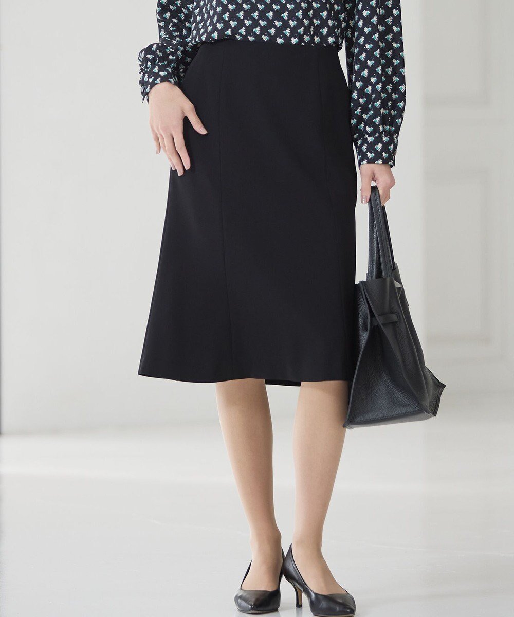 【23区/NIJYUSANKU】の【セットアップ対応】トリアセダブルジョーゼット スカート インテリア・キッズ・メンズ・レディースファッション・服の通販 founy(ファニー) 　ファッション　Fashion　レディースファッション　Fashion for Women　セットアップ　Matching Sets　スカート・ミニ/ミディ/マキシ　Skirts / Mini, Midi & Maxi Skirts　洗える　Machine Washable　シフォン　Chiffon, Lightweight Fabric　ジャケット　Jacket, Outerwear　ジョーゼット　Georgette, Semi-Sheer Fabric　ストッキング　Stockings, Sheer Tights　ストレッチ　Stretch, Stretchy Fabric　スリーブ　Sleeve, Long Sleeve / Short Sleeve　スーツ　Suit, Formalwear　セットアップ　Set-Up, Coordinated Outfit　タイツ　Tights, Legwear　テーパード　Tapered, Tapered Pants　定番　Standard, Basic Item　人気　Popular, Best Seller　ペプラム　Peplum, Flared Hem　ポケット　Pocket, Pocket Detail　マーメイド　Mermaid, Fishtail Silhouette　A/W・秋冬　Autumn/Winter　2023春夏・S/S　Spring/Summer 2023 SS23　2023年　2023　エレガント 上品　Elegant　セレモニー　Ceremony　ビジネス 仕事 通勤　Business / Work / Commuting　ブラック系|ID: prp329100004877159 ipo3291000000036380665