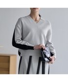 【アイシービー/iCB】のコットンポリエステルスムース Vネックニット 人気、トレンドファッション・服の通販 founy(ファニー) ファッション Fashion レディースファッション Fashion for Women トップス・カットソー Cut & Sew Tops ニット Knit Tops & Sweaters Vネックトップス V-Neck Tops / V-Cut Neckline Shirts 春 Spring カーディガン Cardigan, Knitwear コンパクト Compact, Small Size 今季 This Season, Current Season セーター Sweater, Knitwear 人気 Popular, Best Seller フォルム Silhouette, Form ボトム Bottoms, Lower Wear S/S・春夏 SS, Spring/Summer, Warm Season 夏 Summer エレガント 上品 Elegant 2026年 2026 thumbnail トープ×ブラック|ID: prp329100004877167 ipo3291000000036380777