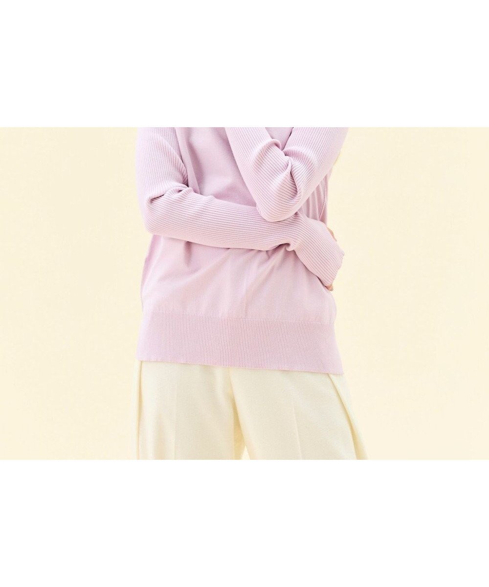 【ベイジ,/BEIGE,】の【洗える】WILLOW / サムホールハイネックニット インテリア・キッズ・メンズ・レディースファッション・服の通販 founy(ファニー) 　ファッション　Fashion　レディースファッション　Fashion for Women　トップス・カットソー　Cut & Sew Tops　ニット　Knit Tops & Sweaters　おすすめ　Recommended / Our Picks　シンプル　Simple, Minimal　ストレッチ　Stretch, Stretchy Fabric　スリット　Slit, Slit Detail　セーター　Sweater, Knitwear　タイトスカート　Pencil Skirt, Tight Skirt　タートル　Turtleneck, Turtle Collar　ハイネック　High Neck, Mock Neck　ロング　Long, Long-Length　ワイド　Wide, Wide Fit　人気　Popular, Best Seller　洗える　Machine Washable　A/W・秋冬　Autumn/Winter　Lilac|ID: prp329100004877169 ipo3291000000036380826