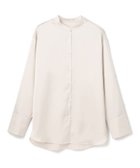 【アンフィーロ 自由区/UNFILO】のサテン バンドカラーシャツ 人気、トレンドファッション・服の通販 founy(ファニー) ファッション Fashion レディースファッション Fashion for Women トップス・カットソー Cut & Sew Tops シャツ・ブラウス・オフィスカジュアル Elegant Blouses & Button-Ups おすすめ Recommended / Our Picks カフス Cuff Design サテン Satin, Glossy Fabric シルク Silk, 100% Silk ストレッチ Stretch, Stretchy Fabric ドレープ Drape, Draping Fabric A/W・秋冬 Autumn/Winter 羽織 Haori, Light Jacket thumbnail エクリュ|ID: prp329100004877404 ipo3291000000036383700