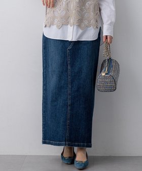 【23区/NIJYUSANKU】の23区DENIM Iライン デニムスカート 人気、トレンドファッション・服の通販 founy(ファニー) ファッション Fashion レディースファッション Fashion for Women スカート Skirts デニムスカート・カジュアルスカート Denim Skirts シンプル Simple, Minimal ストレッチ Stretch, Stretchy Fabric ストレート Straight, Straight Cut デニム Denim, Jeans Material 定番 Standard, Basic Item フィット Fit, Slim Fit A/W・秋冬 Autumn/Winter S/S・春夏 SS, Spring/Summer, Warm Season 夏 Summer 2026年 2026 |ID:prp329100004877417