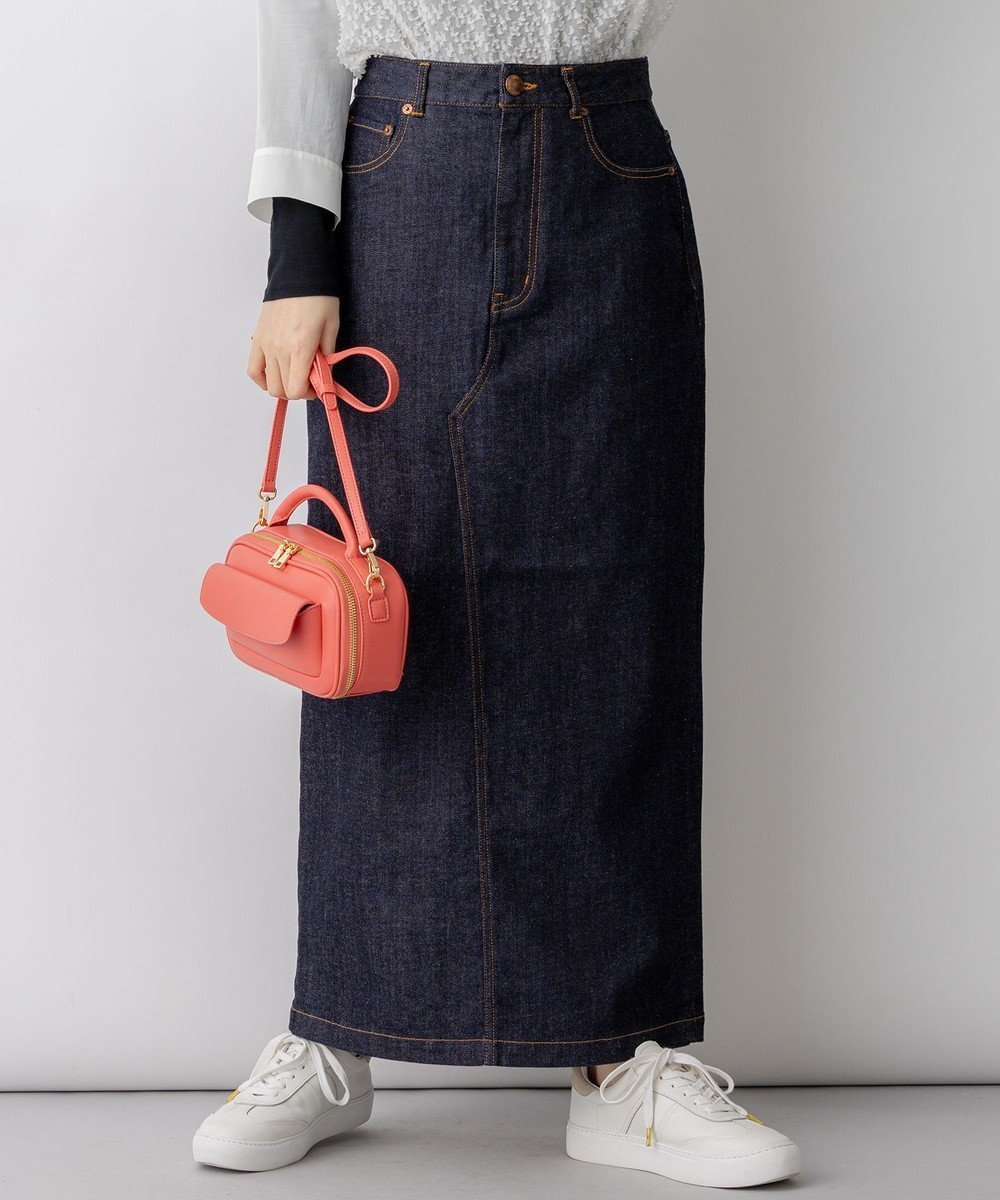 【23区/NIJYUSANKU】の23区DENIM Iライン デニムスカート インテリア・キッズ・メンズ・レディースファッション・服の通販 founy(ファニー) 　ファッション　Fashion　レディースファッション　Fashion for Women　スカート　Skirts　デニムスカート・カジュアルスカート　Denim Skirts　シンプル　Simple, Minimal　ストレッチ　Stretch, Stretchy Fabric　ストレート　Straight, Straight Cut　デニム　Denim, Jeans Material　定番　Standard, Basic Item　フィット　Fit, Slim Fit　A/W・秋冬　Autumn/Winter　S/S・春夏　SS, Spring/Summer, Warm Season　夏　Summer　2026年　2026　ネイビー系|ID: prp329100004877417 ipo3291000000036383779