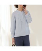 【ジェイ プレス/J.PRESS】の【WEB限定カラーあり】コンパクトエステネージュ スキッパー ブラウス 【WEB限定】サックスストライプ系2|ID: prp329100004877430 ipo3291000000036435578