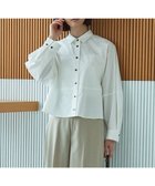 【アンフィーロ 自由区/UNFILO】のコットンブロード フォルムシャツ 人気、トレンドファッション・服の通販 founy(ファニー) ファッション Fashion レディースファッション Fashion for Women トップス・カットソー Cut & Sew Tops シャツ・ブラウス・オフィスカジュアル Elegant Blouses & Button-Ups クロップド Cropped, Short Length スリーブ Sleeve, Long Sleeve / Short Sleeve バランス Balance, Style Balance フォルム Silhouette, Form ブロード Broadcloth, Fine Cotton 夏 Summer 抗菌 Antibacterial, Bacteria-Resistant 春 Spring S/S・春夏 SS, Spring/Summer, Warm Season 洗える Machine Washable 羽織 Haori, Light Jacket thumbnail オフ|ID: prp329100004877432 ipo3291000000036383871