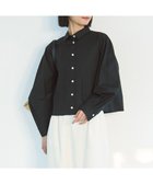 【アンフィーロ 自由区/UNFILO】のコットンブロード フォルムシャツ 人気、トレンドファッション・服の通販 founy(ファニー) ファッション Fashion レディースファッション Fashion for Women トップス・カットソー Cut & Sew Tops シャツ・ブラウス・オフィスカジュアル Elegant Blouses & Button-Ups クロップド Cropped, Short Length スリーブ Sleeve, Long Sleeve / Short Sleeve バランス Balance, Style Balance フォルム Silhouette, Form ブロード Broadcloth, Fine Cotton 夏 Summer 抗菌 Antibacterial, Bacteria-Resistant 春 Spring S/S・春夏 SS, Spring/Summer, Warm Season 洗える Machine Washable 羽織 Haori, Light Jacket thumbnail ブラック|ID: prp329100004877432 ipo3291000000036383872