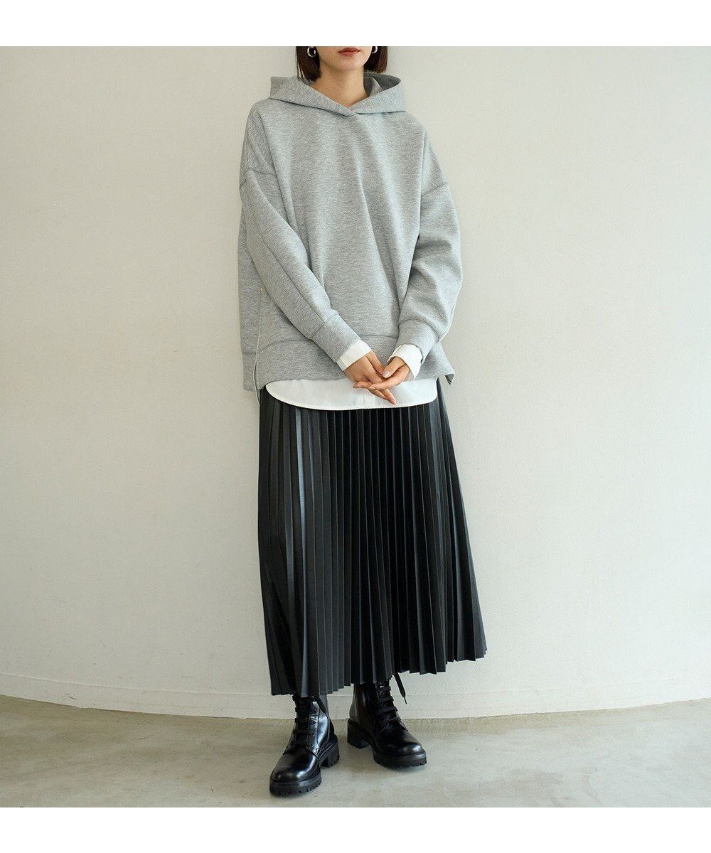 【アンフィーロ 自由区/UNFILO】の【野呂佳代さん着用】フェイクレザー プリーツスカート インテリア・キッズ・メンズ・レディースファッション・服の通販 founy(ファニー) 　ファッション　Fashion　レディースファッション　Fashion for Women　スカート　Skirts　プリーツスカート / 上品フェミニンスタイル　Pleated Skirts　ヴィンテージ　Vintage Style　コーティング　Coating, Coated Finish　トレンド　Trend, Trending Now　フィット　Fit, Slim Fit　フェイクレザー　Faux Leather, PU Leather　フレア　Flare, Flared　プリーツ　Pleats, Pleated　A/W・秋冬　Autumn/Winter　新作・新入荷　New Arrivals / New In　ブラック|ID: prp329100004877876 ipo3291000000036387956