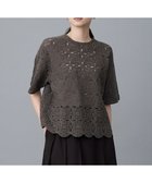 【自由区/JIYU-KU】の【1枚でキレイ見え】エンブロイダリー ニット 人気、トレンドファッション・服の通販 founy(ファニー) ファッション Fashion レディースファッション Fashion for Women トップス・カットソー Cut & Sew Tops ニット Knit Tops & Sweaters おすすめ Recommended / Our Picks かぎ針 Crochet エンブロイダリー Embroidery Design セーター Sweater, Knitwear デニム Denim, Jeans Material ボトム Bottoms, Lower Wear 夏 Summer 定番 Standard, Basic Item 春 Spring S/S・春夏 SS, Spring/Summer, Warm Season thumbnail ブラウン|ID: prp329100004879241 ipo3291000000036408212