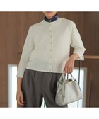 【組曲/KUMIKYOKU】のマイラックカラー カーディガン 人気、トレンドファッション・服の通販 founy(ファニー) ファッション Fashion レディースファッション Fashion for Women トップス・カットソー Cut & Sew Tops カーディガン・羽織り Layered Style Cardigans 春 Spring カーディガン Cardigan, Knitwear コンパクト Compact, Small Size シンプル Simple, Minimal ストレッチ Stretch, Stretchy Fabric チャーム Charm, Pendant バランス Balance, Style Balance ビジュー Bijou, Jewel-like Accent ボトム Bottoms, Lower Wear モダン Modern, Contemporary S/S・春夏 SS, Spring/Summer, Warm Season おすすめ Recommended / Our Picks 夏 Summer エレガント 上品 Elegant thumbnail オフホワイト系|ID: prp329100004879245 ipo3291000000036408236