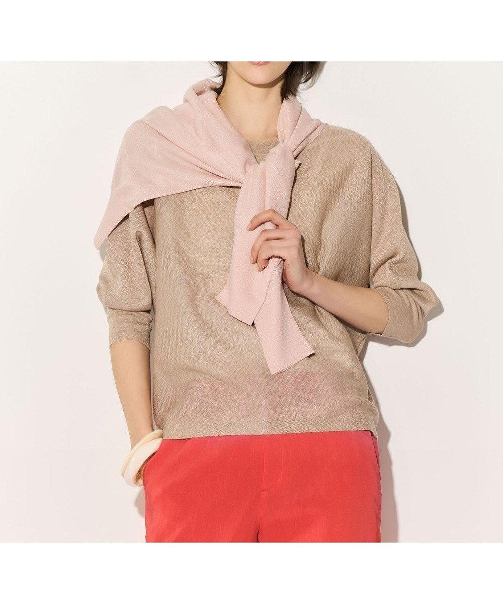 【23区/NIJYUSANKU】のシャイニーシアー ドルマン ニット 人気、トレンドファッション・服の通販 founy(ファニー) 　ファッション　Fashion　レディースファッション　Fashion for Women　トップス・カットソー　Cut & Sew Tops　ニット　Knit Tops & Sweaters　インナー　Innerwear　春　Spring　コンパクト　Compact, Small Size　スリット　Slit, Slit Detail　セーター　Sweater, Knitwear　デニム　Denim, Jeans Material　人気　Popular, Best Seller　リラックス　Relax, Relaxed Fit　S/S・春夏　SS, Spring/Summer, Warm Season　おすすめ　Recommended / Our Picks　夏　Summer　旅行　Travel　エレガント 上品　Elegant　2026年　2026　 other-1|ID: prp329100004879259 ipo3291000000036408328