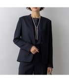 【23区/NIJYUSANKU】のアイアスマットストレッチ ノーカラージャケット 人気、トレンドファッション・服の通販 founy(ファニー) ファッション Fashion レディースファッション Fashion for Women アウター Coat / Outerwear Collection レディースジャケット・軽アウター Jackets ノーカラージャケット / シンプル上品コーデ Collarless Jackets 春 Spring ジャケット Jacket, Outerwear ストレッチ Stretch, Stretchy Fabric セットアップ Set-Up, Coordinated Outfit テーパード Tapered, Tapered Pants デニム Denim, Jeans Material ワイド Wide, Wide Fit S/S・春夏 SS, Spring/Summer, Warm Season おすすめ Recommended / Our Picks 夏 Summer エレガント 上品 Elegant ビジネス 仕事 通勤 Business / Work / Commuting 2026年 2026 thumbnail ネイビー系|ID: prp329100004880074 ipo3291000000036416335