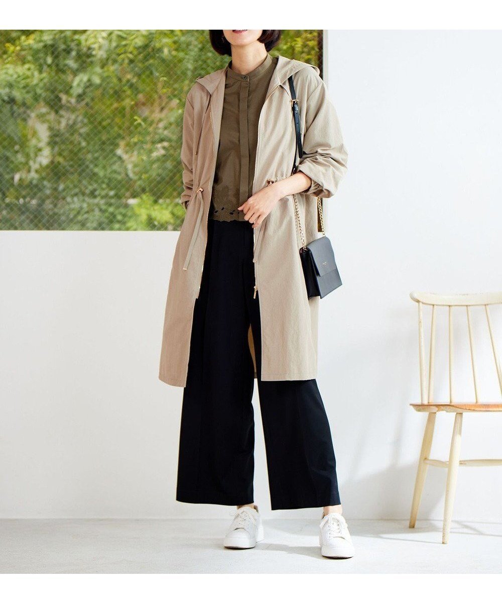 【自由区/JIYU-KU】の【撥水加工・UVケア・洗える】ライトグログランフーデッド コート インテリア・キッズ・メンズ・レディースファッション・服の通販 founy(ファニー) 　ファッション　Fashion　レディースファッション　Fashion for Women　アウター　Coat / Outerwear Collection　コート・ロングコート・ピーコート　Long Coats, Peacoats & More　レディースジャケット・軽アウター　Jackets　春　Spring　洗える　Machine Washable　カフス　Cuff Design　ギャザー　Gathered, Ruffled　グログラン　Grosgrain, Grosgrain Ribbon　コンパクト　Compact, Small Size　軽量　Lightweight, Ultra Light　ジャケット　Jacket, Outerwear　S/S・春夏　SS, Spring/Summer, Warm Season　おすすめ　Recommended / Our Picks　夏　Summer　ベージュ|ID: prp329100004880079 ipo3291000000036416419